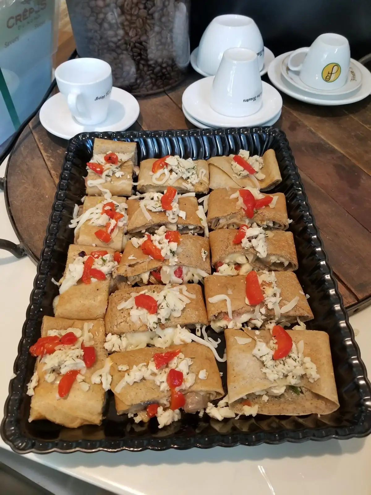 Photo of beautifully arranged food